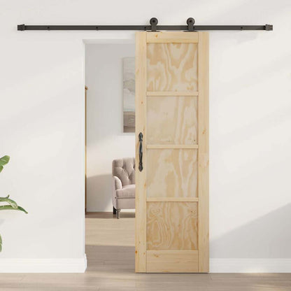 Porta Scorrevole ORKDAL Naturale e nero 61 x 198.5 cm