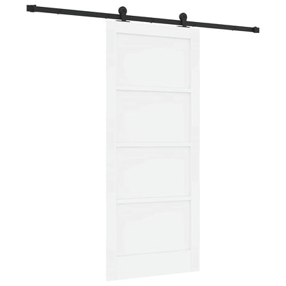 Porta Scorrevole ORKDAL Bianco e nero 86 x 198.5 cm