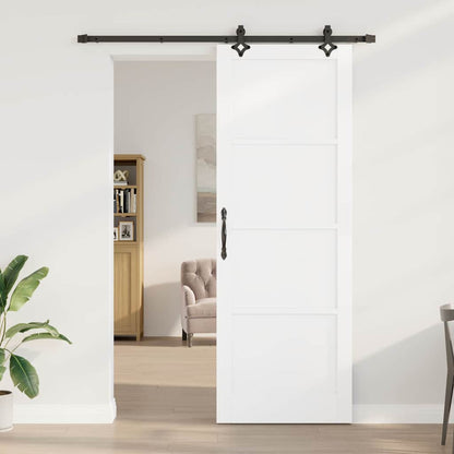Porta Scorrevole Bianco e nero 83 x 232 cm