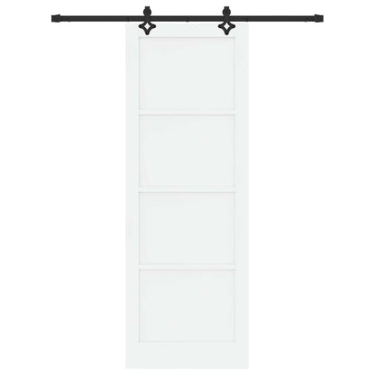Porta Scorrevole Bianco e nero 83 x 232 cm