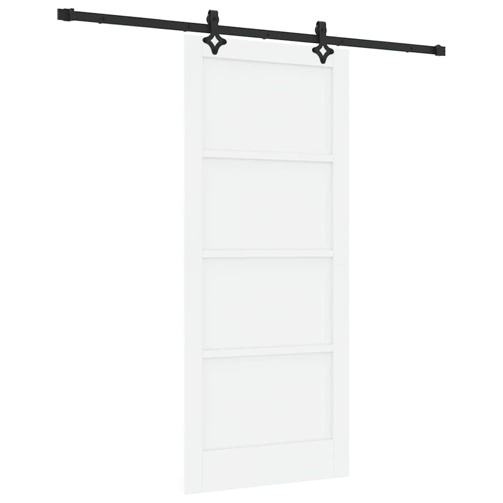 Porta Scorrevole Bianco e nero 86 x 198.5 cm