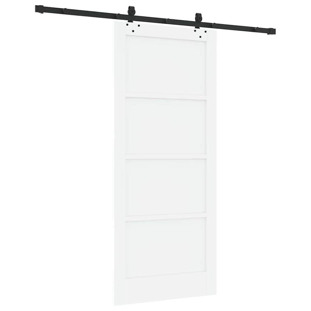 Porta Scorrevole Bianco e nero 86 x 198.5 cm