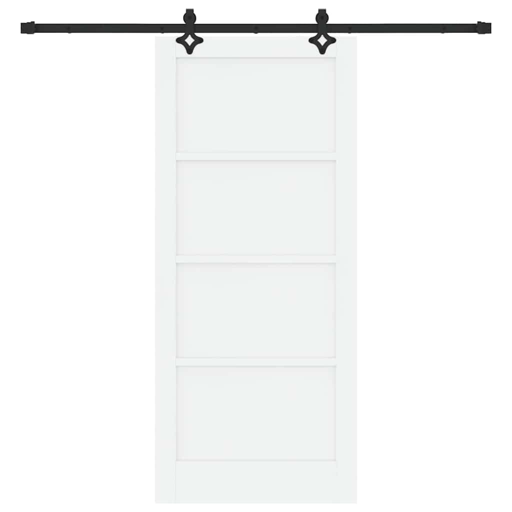 Porta Scorrevole Bianco e nero 86 x 198.5 cm
