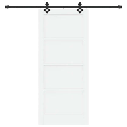 Porta Scorrevole Bianco e nero 86 x 198.5 cm
