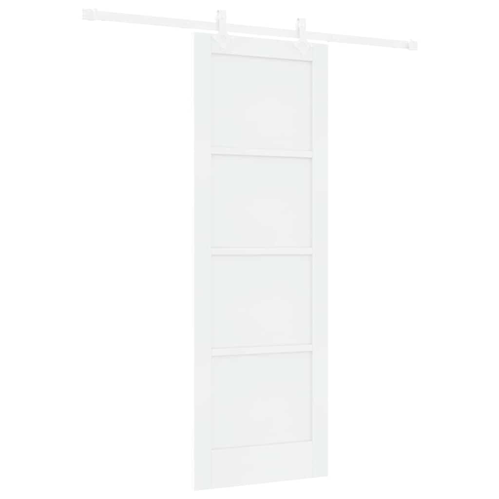 Porta scorrevole Bianco 73,5 x 211 cm Pino massello