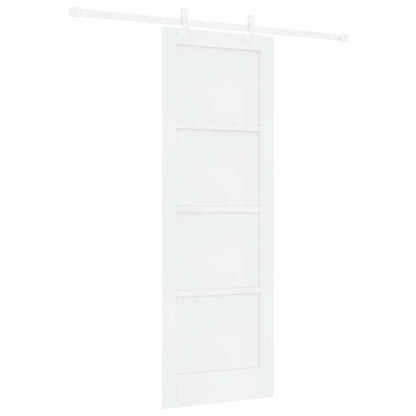 Porta scorrevole Bianco 73,5 x 211 cm Pino massello