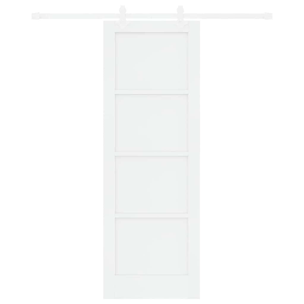 Porta scorrevole Bianco 73,5 x 211 cm Pino massello