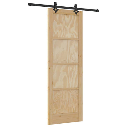 Porta scorrevole ORKDAL Marrone 73,5 x 211 cm Pino massello