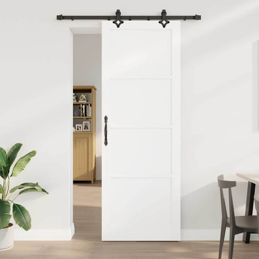 Set Porta Scorrevole ORKDAL Bianco e nero 83 x 232 cm