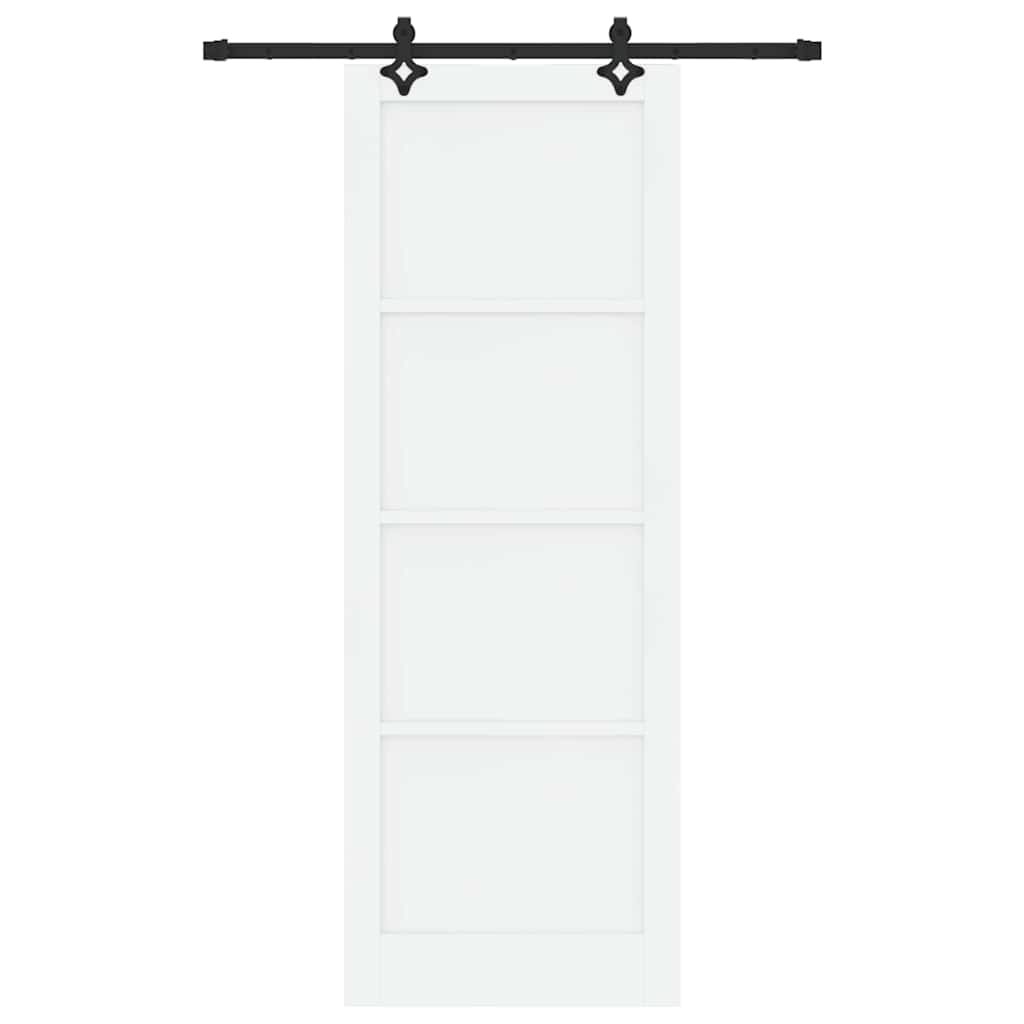 Set Porta Scorrevole ORKDAL Bianco e nero 83 x 232 cm