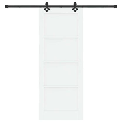 Set Porta Scorrevole ORKDAL Bianco e nero 83 x 211 cm
