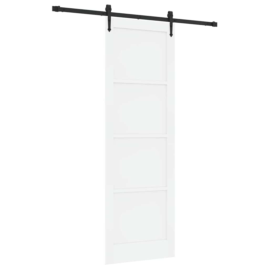Porta Scorrevole Bianco e nero 78 x 232 cm