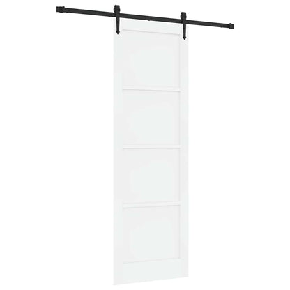 Porta Scorrevole Bianco e nero 78 x 232 cm