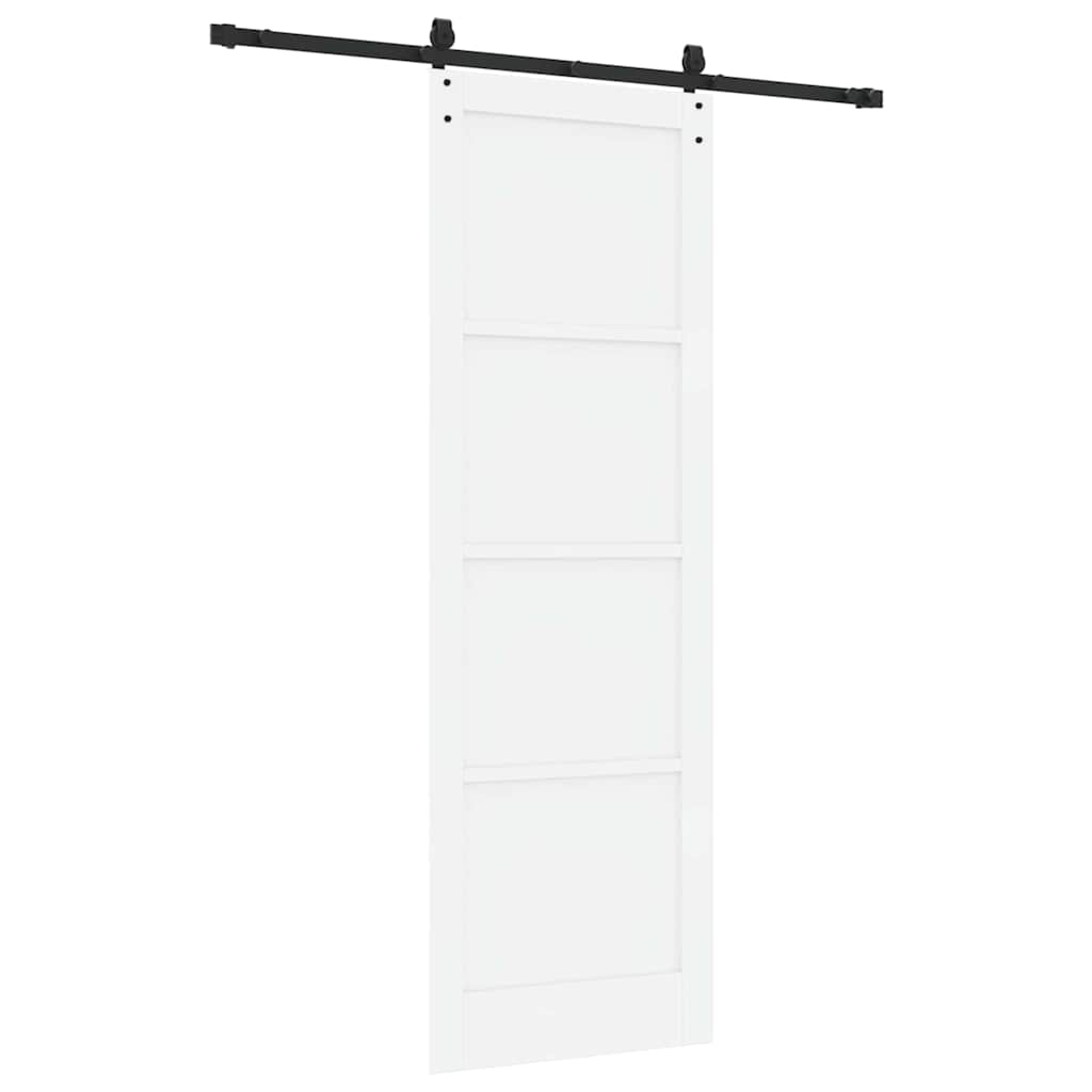 Porta Scorrevole Bianco e nero 78 x 232 cm