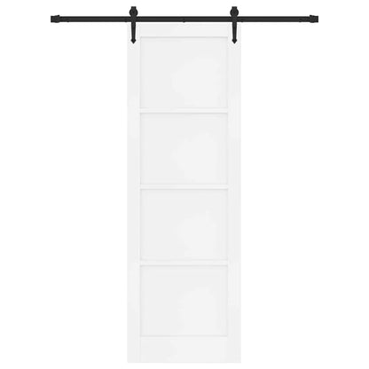 Porta Scorrevole Bianco e nero 78 x 232 cm