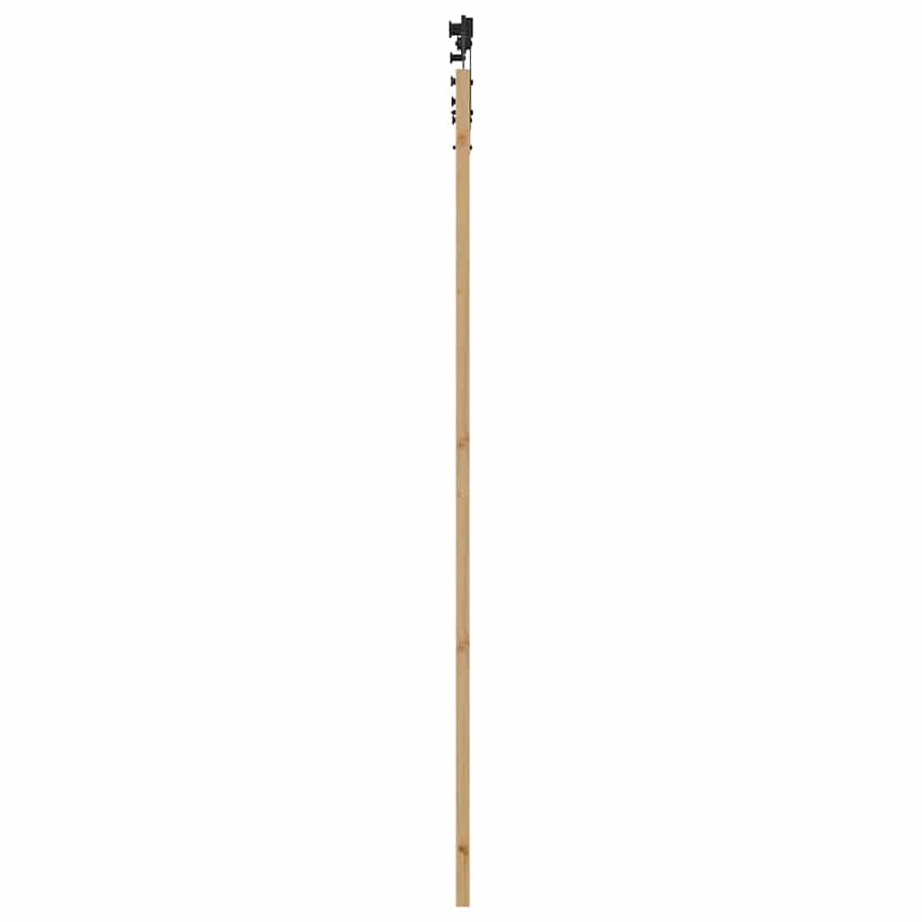 Porta Scorrevole Naturale e nero 83 x 232 cm