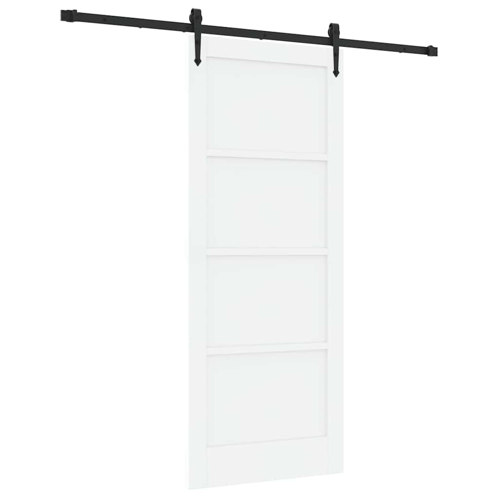Porta Scorrevole Bianco e nero 83 x 202 cm