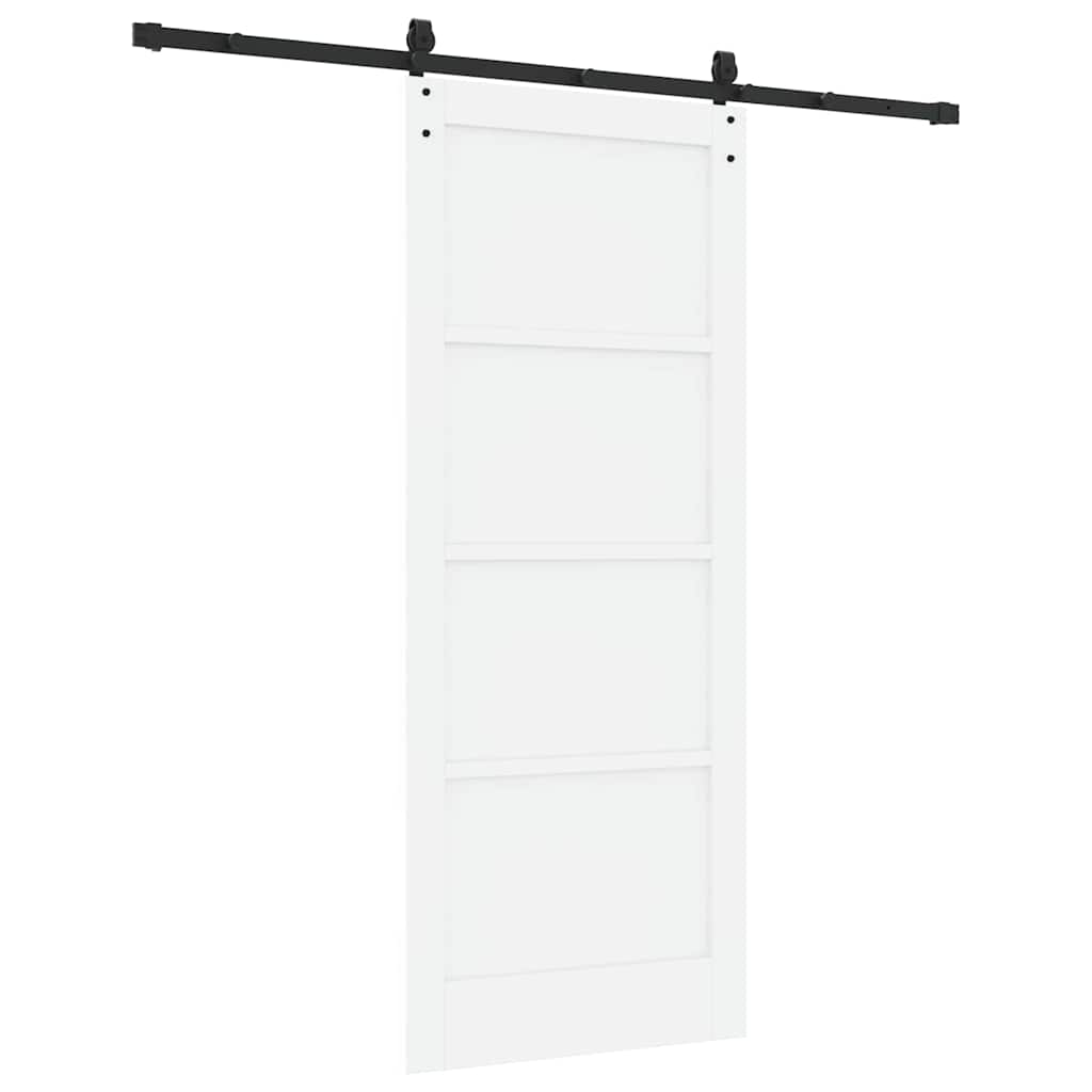 Porta Scorrevole Bianco e nero 83 x 202 cm