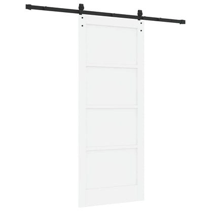 Porta Scorrevole Bianco e nero 83 x 202 cm