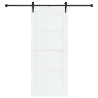 Porta Scorrevole Bianco e nero 83 x 202 cm