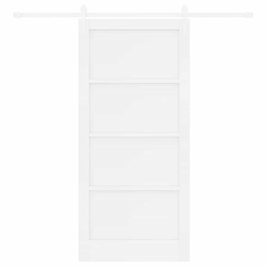 Porta scorrevole ORKDAL Bianco 93 x 202 cm Pino massello