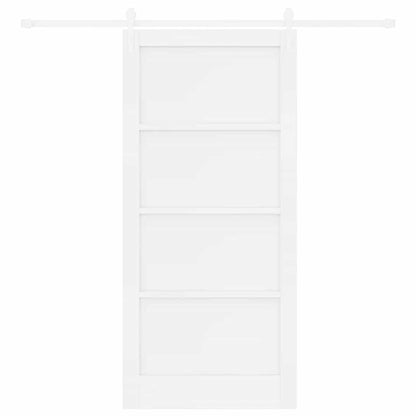 Porta scorrevole ORKDAL Bianco 93 x 202 cm Pino massello