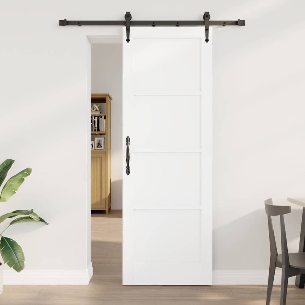 Porta scorrevole ORKDAL Bianco 73,5 x 211 cm Pino massello