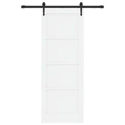Porta scorrevole ORKDAL Bianco 78 x 211 cm Pino massello