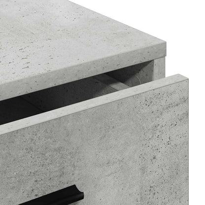 Credenza Grigio cemento 40 x 41 x 75 cm Legno multistrato