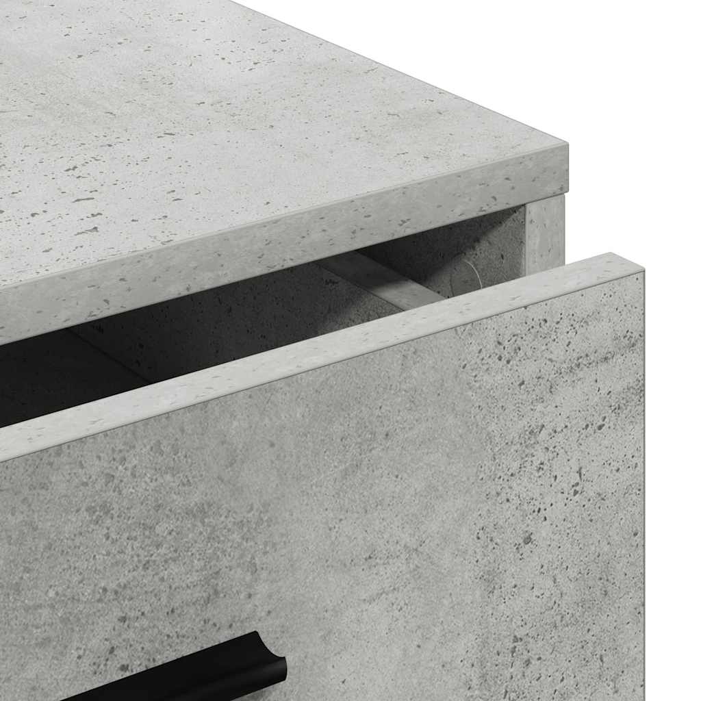 Credenza Grigio cemento 40 x 41 x 75 cm Legno ingegnerizzato