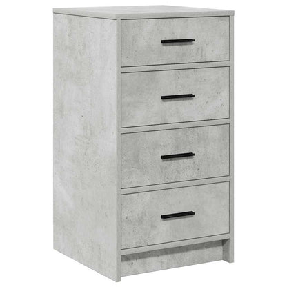 Credenza Grigio cemento 40 x 41 x 75 cm Legno multistrato