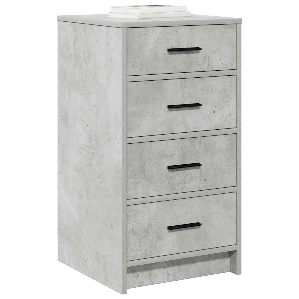 Credenza Grigio cemento 40 x 41 x 75 cm Legno multistrato
