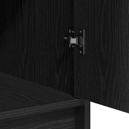 Credenza Rovere Nero 40 x 40.5 x 75 cm Legno multistrato | homemem39