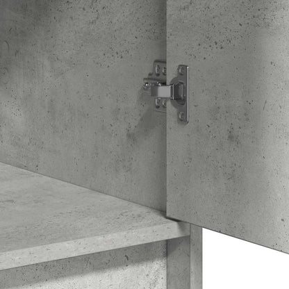 Credenza Grigio cemento 40 x 40.5 x 75 cm Legno multistrato