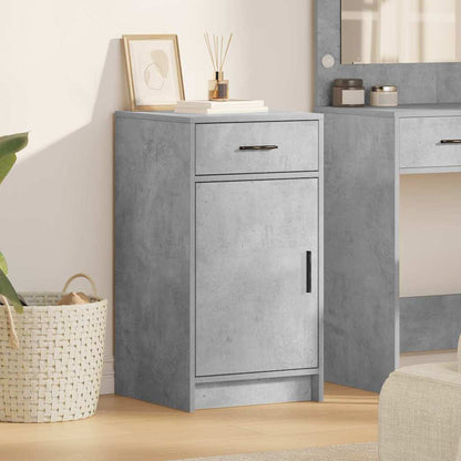 Credenza Grigio cemento 40 x 40.5 x 75 cm Legno multistrato