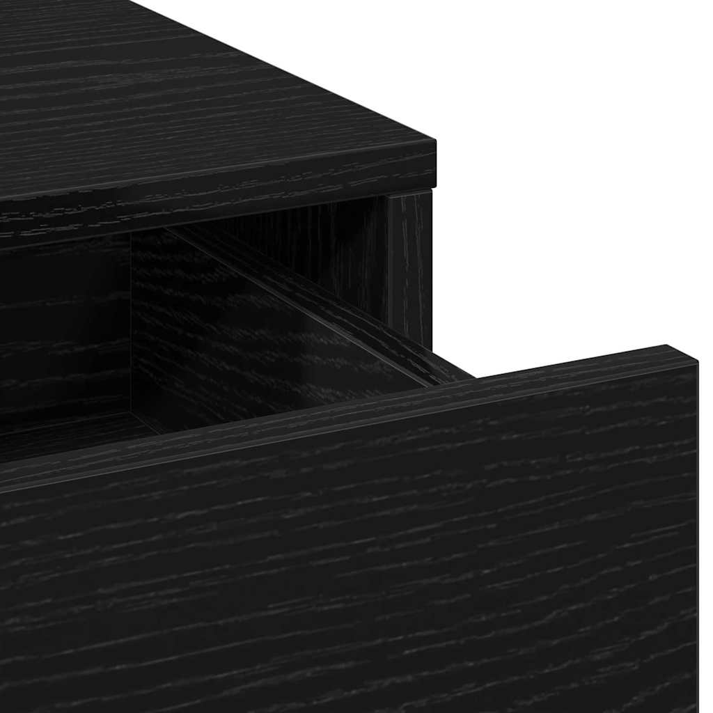 Credenza Rovere nero 40 x 40,5 x 135 cm Legno multistrato