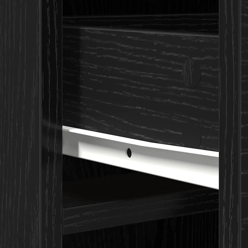 Credenza Rovere Nero 40 x 40,5 x 135 cm Legno multistrato | homemem39