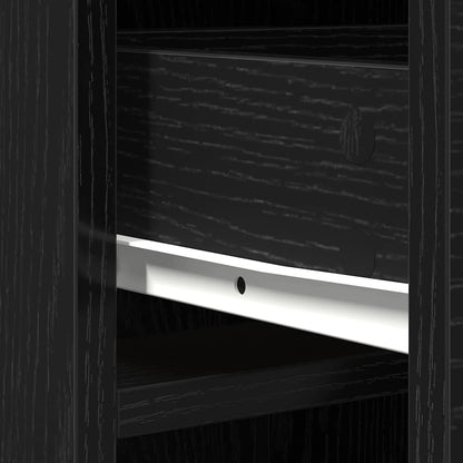 Credenza Rovere Nero 40 x 40,5 x 135 cm Legno multistrato | homemem39
