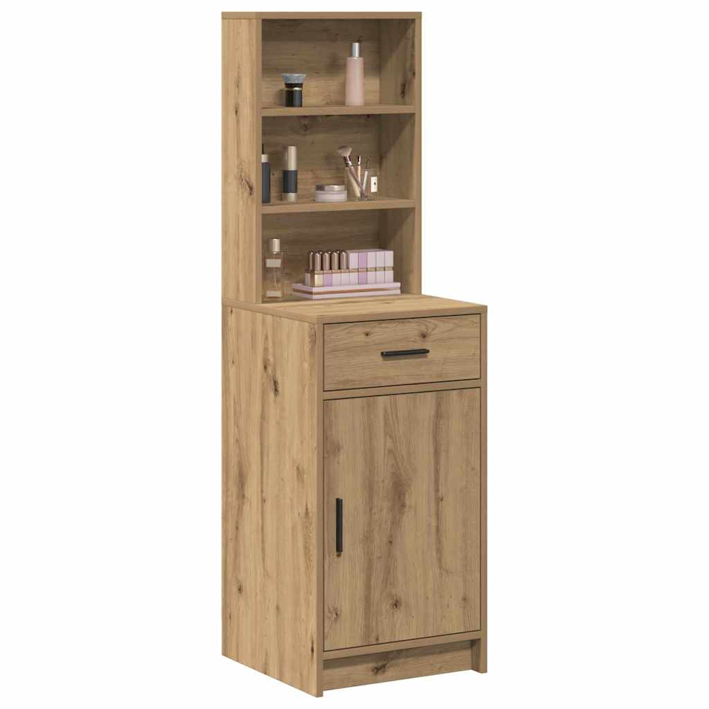 Credenza con cassetto rovere artigianale 40 x 40,5 x 135 cm