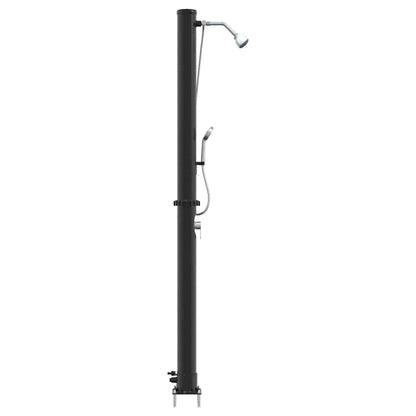 Doccia Solare da Esterno Nero 217 cm PVC e Alluminio | homemem39