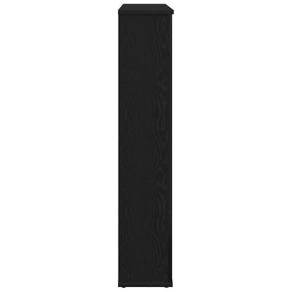 Cornice per Camino Rovere Nero 100x20x100 cm in Truciolato