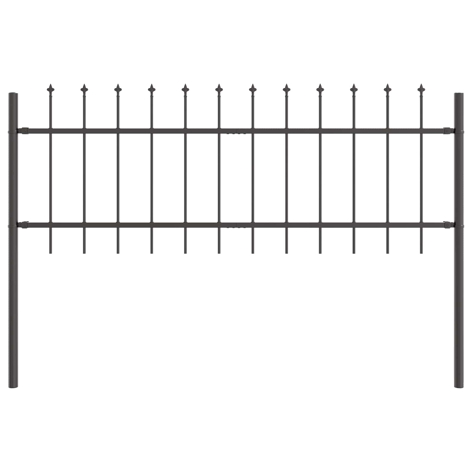 Recinzione per Giardino 2 pcs Grigio 3,4 x 0,6 m | homemem39