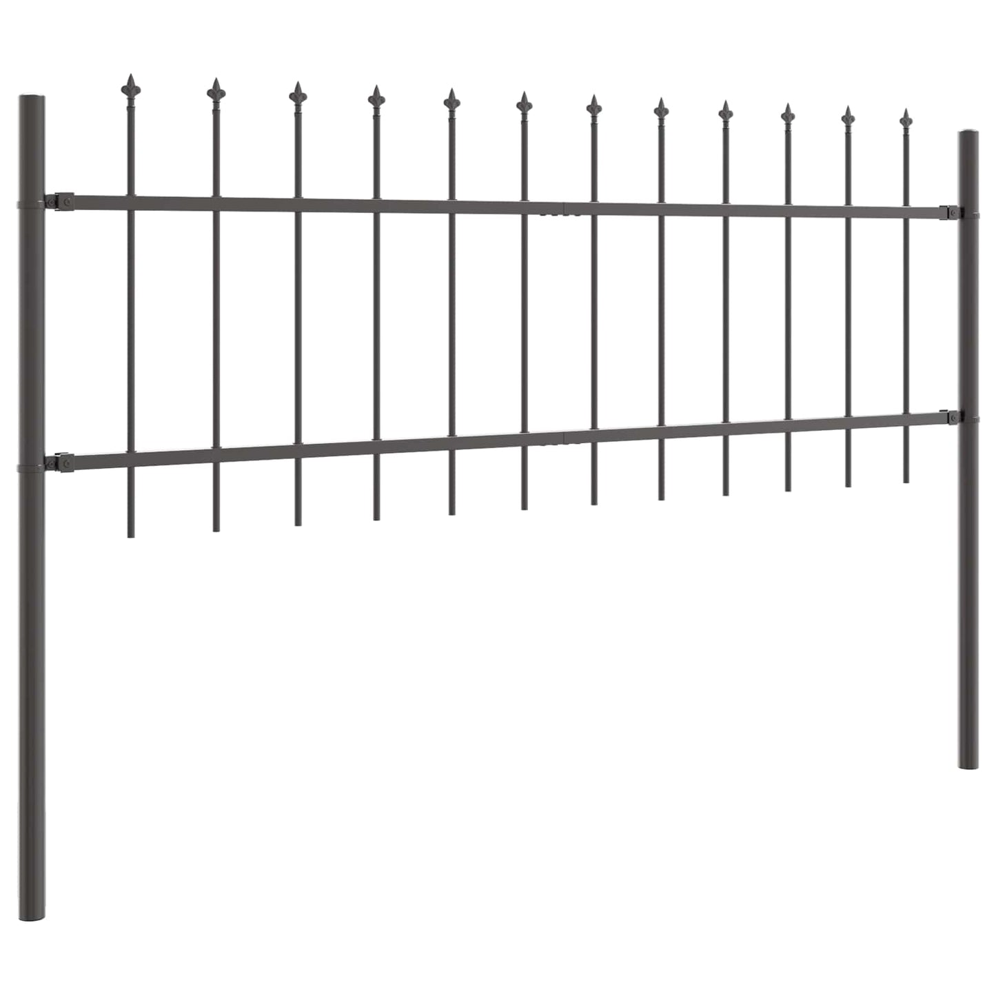 Recinzione per Giardino 2 pcs Grigio 3,4 x 0,6 m | homemem39
