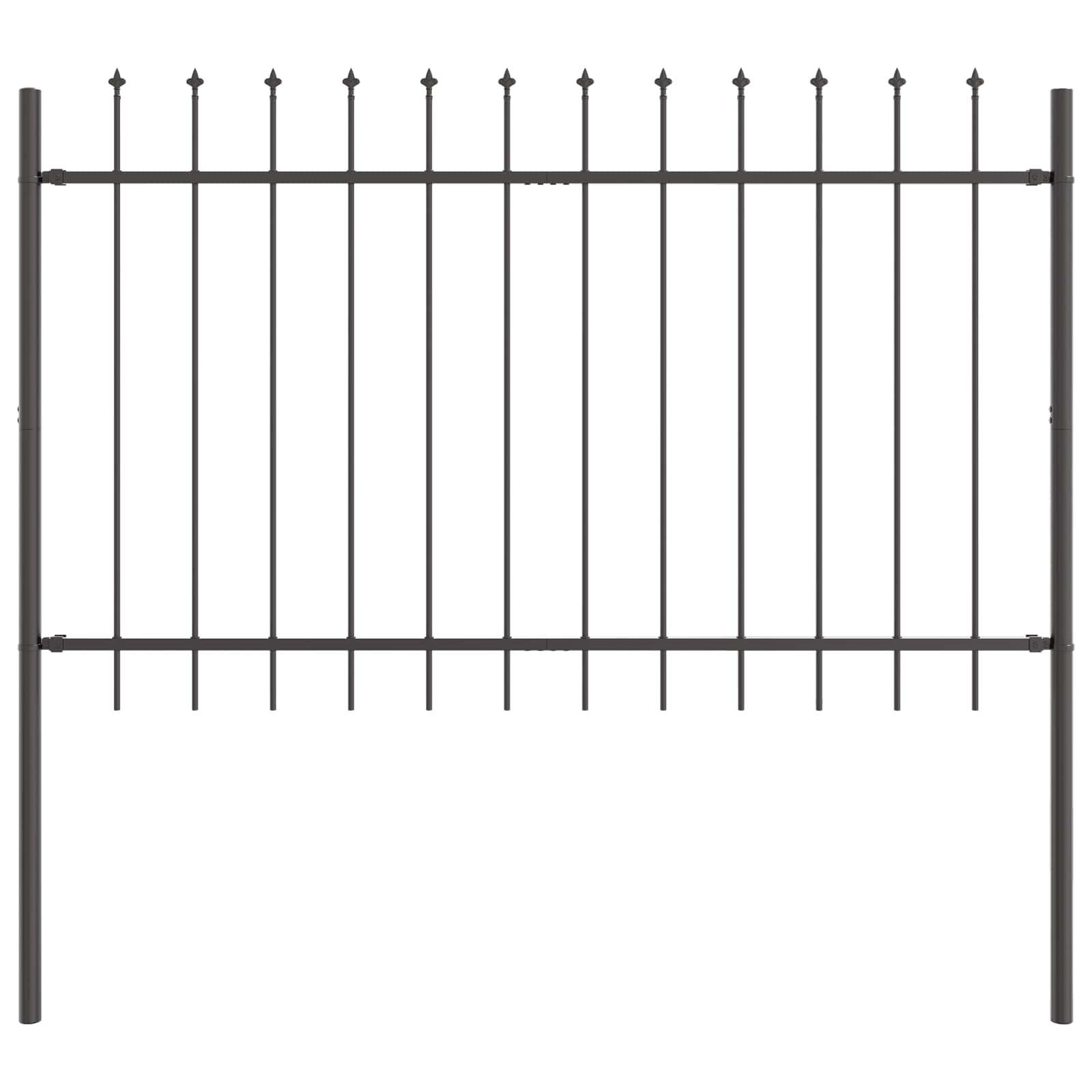 Recinzione per Giardino 2 pcs Grigio 3,4 x 1 m | homemem39