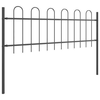 Recinzione per Giardino 2 pcs Grigio 3,4 x 0,6 m | homemem39