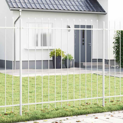 Recinzione per Giardino 3 pcs Bianco 5,1 x 1,5 m