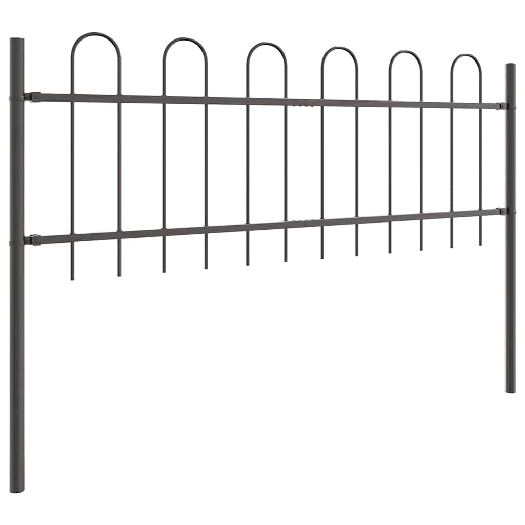 Recinzione per Giardino 4 pcs Grigio 6,8 x 0,6 m | homemem39