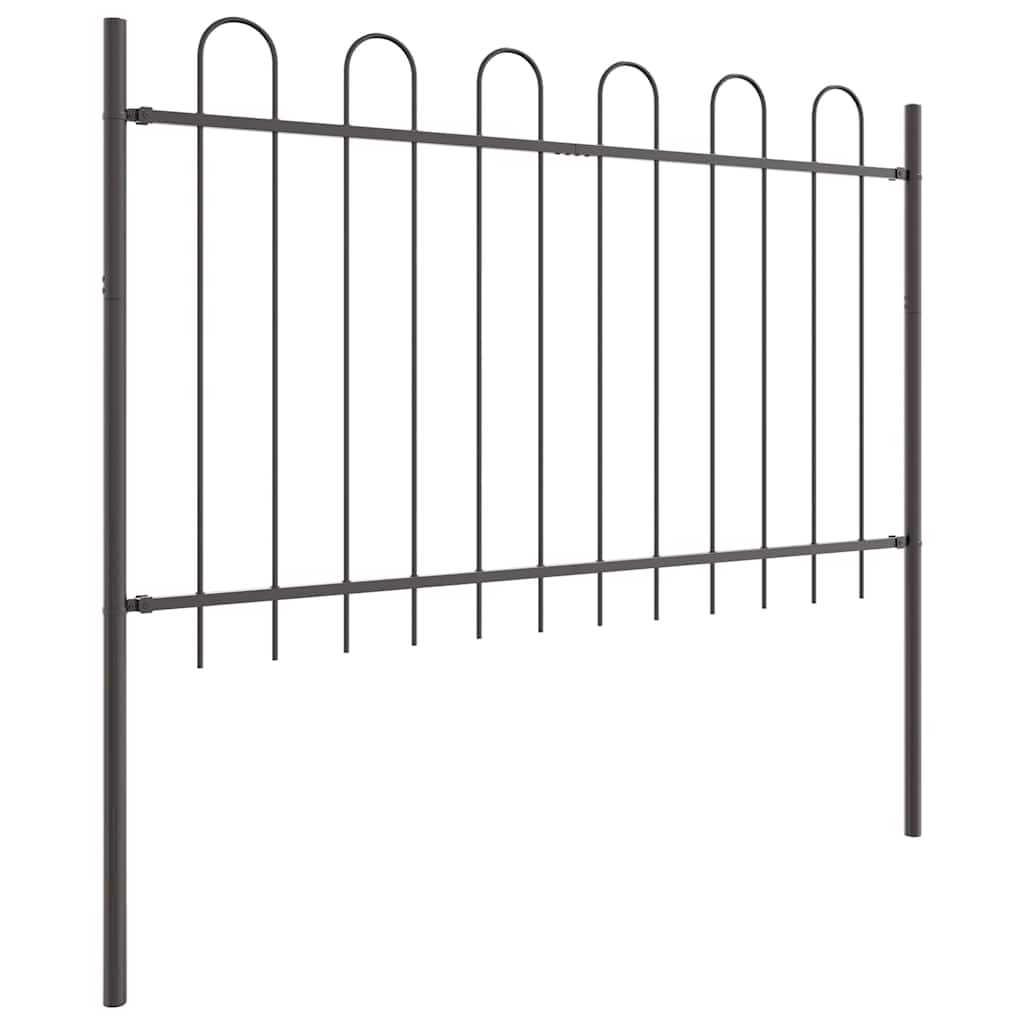 Recinzione per Giardino 4 pcs Grigio 6,8 x 0,8 m | homemem39