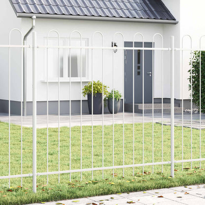 Recinzione per Giardino 4 pcs Bianco 6,8 x 1,5 m
