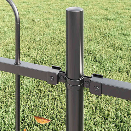 Recinzione per Giardino 6 pcs Grigio 10,2 x 1,5 m | homemem39
